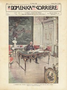 Der Präsident der Französischen Republik in seinem Arbeitszimmer wenige Stunden vor seinem Tod von Achille Beltrame