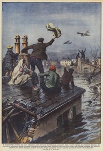 Der gewaltige Zyklon, der Südfrankreich heimsuchte und alle Wasserläufe veränderte von Achille Beltrame