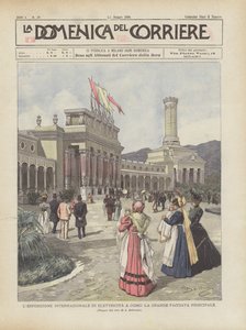 Die Internationale Elektrizitätsausstellung In Como, Die Große Hauptfassade