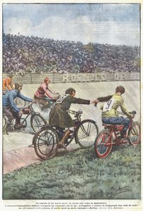 Die Geburt eines neuen Sports, die Fuchsjagd auf dem Motorrad von Achille Beltrame
