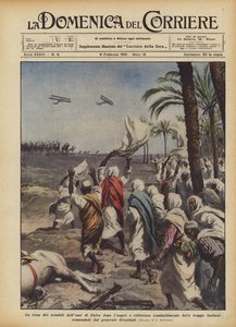 Die Kapitulation der Notabeln der Oase Cufra nach dem harten und siegreichen Kampf der Truppen von Achille Beltrame