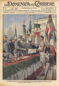 Der feierliche Abschluss der dritten Militärturnmeisterschaft in Mailand von Achille Beltrame