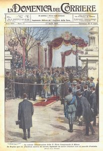Die feierliche Eröffnung der 5. Mailänder Messe von Achille Beltrame