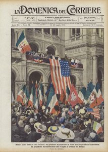 Mailand, Wie Alle Italienischen Städte, Hat Würdig Den Amerikanischen Unabhängigkeitstag Gefeiert