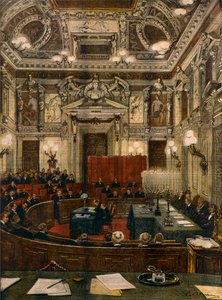 Sitzung des neuen Stadtrats von Mailand von Achille Beltrame
