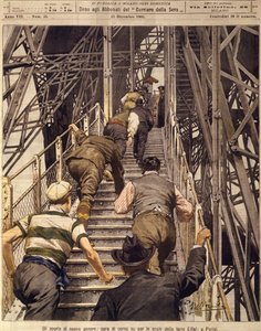 Neue Sportarten: Treppenlauf im Eiffelturm in Paris, 17. Dezember von Achille Beltrame