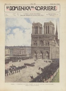 Paris, die Beerdigung von Félix Faure, der Leichnam auf dem Weg nach Notre-Dame