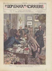 Paris, die Durchsuchung im Haus des Abgeordneten Paul Deroulede von Achille Beltrame