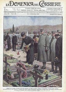 Immer unter den Ersten, wo immer eine gute Tat zu vollbringen ist, der Herzog und die Herzogin von Aosta von Achille Beltrame