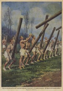 Eine neue Gymnastik für deutsche Matrosen, die schottische Baumstammwurf-Übung
