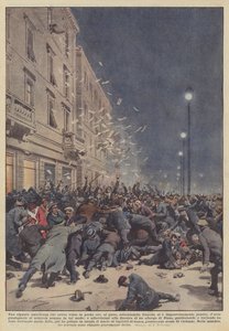 Eine amerikanische Dame, die innerhalb weniger Stunden im Spiel siebzigtausend Francs gewonnen hatte... von Achille Beltrame