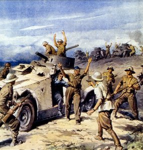 Zweiter Weltkrieg-1940 1941-Nordafrika-Feldzug-Italienische Invasion Ägyptens von Achille Beltrame
