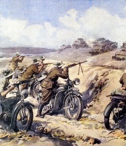 Zweiter Weltkrieg 1940-1941 - Nordafrika-Feldzug - Italienische Invasion Ägyptens von Achille Beltrame
