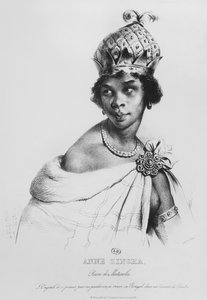 Ann Zingha, Königin von Matamba, gedruckt von Fancois le Villain, ca. 1830