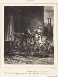 Jeanne de Bourgogne von Achille Devéria