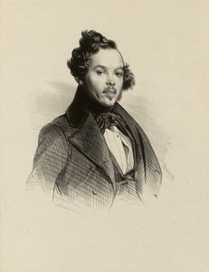 Porträt von Emilien Desmaisons (1812-1880), Zeichner-Lithograf. (IFF 65) von Achille Devéria