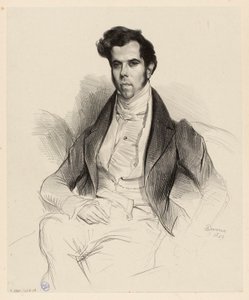 Porträt von Horace Say (1794-1860), Ökonom und Abgeordneter von Achille Devéria