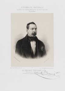 Assemblée nationale, Galerie der Volksvertreter - Toussaint Bravard (Puy-de-Dôme) von Achille Devéria
