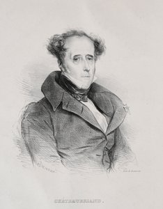 François René Auguste Victome de Chateaubriand von Achille Devéria