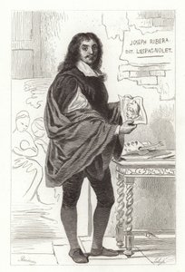 Jusepe de Ribera, spanischer Maler, auch bekannt als Jose de Ribera, Giuseppe Ribera und Joseph Ribera von Achille Devéria