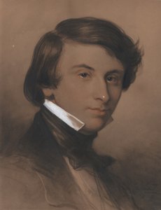 Porträt von Alfred-Victor, Comte de Vigny von Achille Devéria