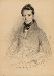 Porträt des Geigers und Komponisten Antoine Bessems 1806-1868, 1832 von Achille Devéria