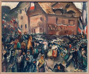 Der Einzug der französischen Truppen in Straßburg, 22. November 1918 von Achille Emile Othon Friesz