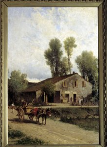 Geburtsort von Giuseppe Verdi in Roncole di Busseto von Achille Formis Befani