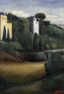 Villen in Fiesole von Achille Lega