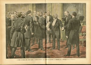 Illustration von Achille Lemot (1846-1909) in Le Pelerin, 28/01/06 - Wahlen, Präsident der Republik - Fallieres Armand (1841-1931) von Achille Lemot