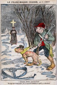 Der Freimaurer auf der Jagd in Le Pelerin von Achille Lemot