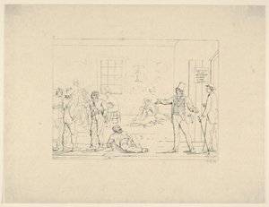 Kauf eines Ersatzmannes im Norden während des Krieges aus Confederate War Etchings von Adalbert John Volck