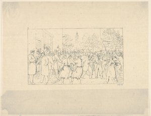 Wahl in Baltimore, November 1862 aus Confederate War Etchings, 1861-63