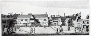 Südansicht des Arundel House in London, radiert von Wenceslaus Hollar, veröffentlicht 1792