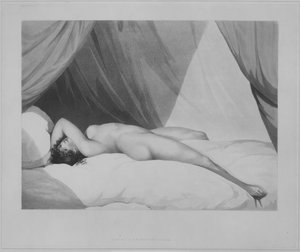 Nackte auf einem verhängten Bett [Emma Hamilton], 1. November 1797