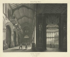 Luigi Verardi nach Dominico Ferri - Vincenzo Bellini - Théatre Royal Italien. Waffensaal in der Oper I Puritani von Adam Cuerden