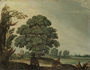 Landschaft mit dem barmherzigen Samariter