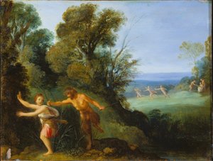 Pan und Syrinx von Adam Elsheimer