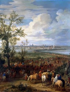 Die Belagerung von Ypern, März 1678 von Adam Frans Meulen van der