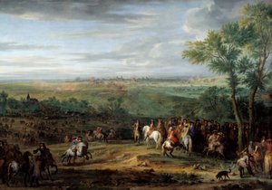 Ankunft von Ludwig XIV. im Lager vor Maastricht (Juni 1673) von Adam Frans van der Meulen