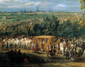 Einzug von König Ludwig XIV. und Königin Marie Thérèse am 30. Juli