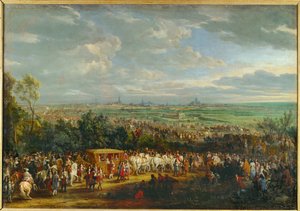 Einzug von Ludwig XIV. und Marie Thérèse von Österreich in Arras von Adam Frans van der Meulen