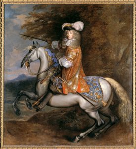 Lord William Cavendish, später 4. Earl und 1. Duke of Devonshire zu Pferd von Adam Frans van der Meulen