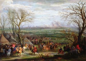 Die Belagerung von Cambrai durch Ludwig XIV., König von Frankreich und Navarra, 1677 von Adam Frans van der Meulen
