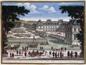 Schloss Fontainebleau (Gravur von Perelle) von Adam Perelle