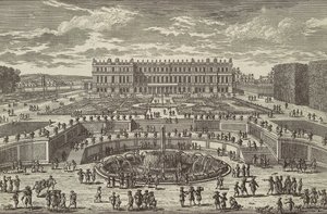 Ansicht des Schlosses von Versailles (Gartenfassade) von Adam Perelle