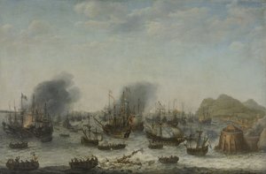 Seeschlacht bei Gibraltar am 25. April 1607