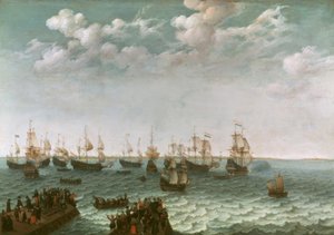 Abfahrt einer Kriegsflotte