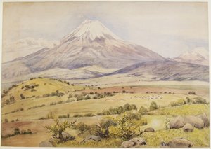 Wolkenaufzug um 10:30 Uhr Popocatépetl von Atlixco, Puebla, Mexiko von Adela Breton