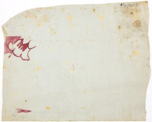 Kopie eines Wandgemäldefragments aus Casa de Barrios, Teopancaxco, Teotihuacan, Bundesstaat Mexiko